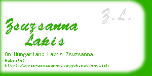 zsuzsanna lapis business card